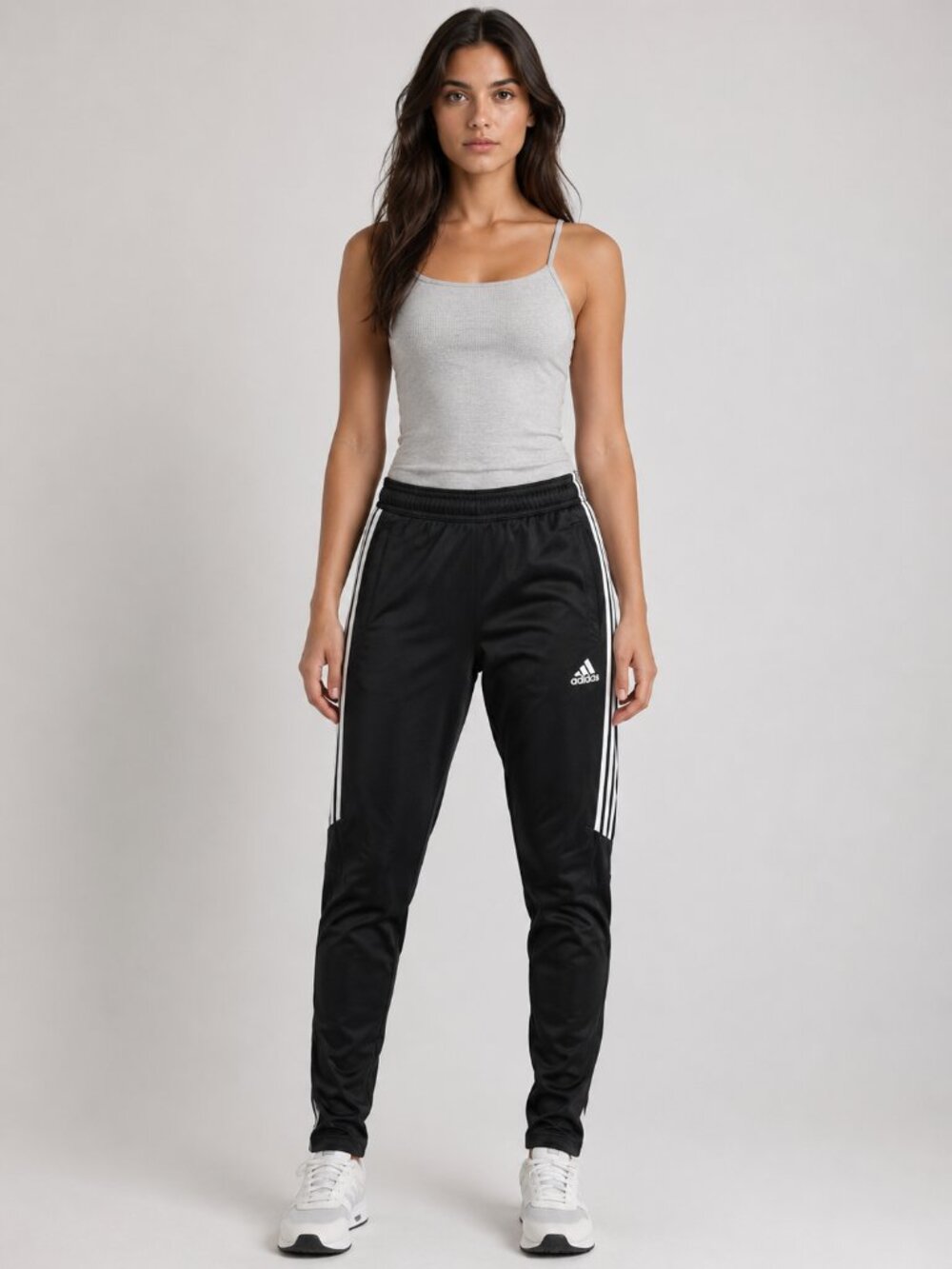 Adidas Climacool Black Track Pants White Stripes Size S